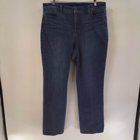 Talbot's Bootcut Curvy Denim Jeans Size 16 Flawless Five Pocket No Distressing - Picture 1 of 8